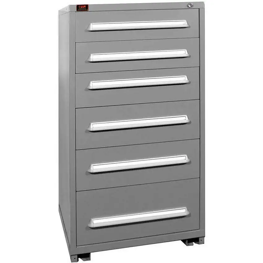 LYON  DDM6830301016IL Modularer Schubladenschrank, 6 Schubladen, Tragkraft 400 lbs, Grau