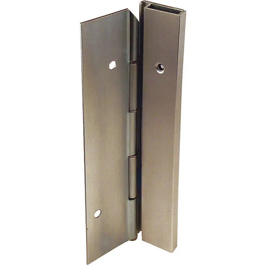 MARKAR HS203-001-600-HT-MP-LH Durchgehendes Scharnier, Kohlenstoffstahl, 84 Zoll Länge, 21 Löcher