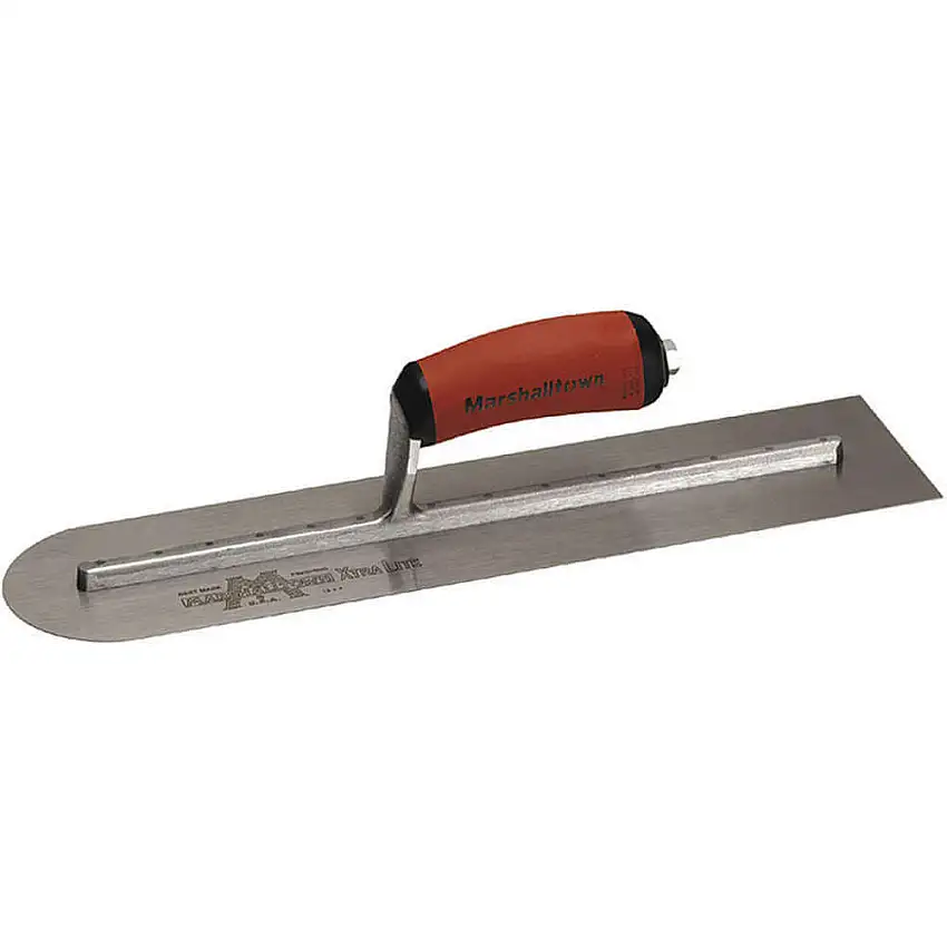 MARSHALLTOWN MXS64RED Glättekelle, abgerundetes Ende, 14 x 4 Zoll