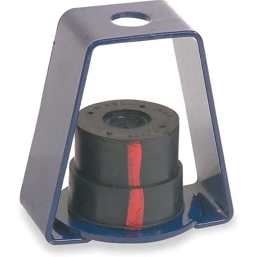 MASON  4C971 Schwingungsdämpfer zur Aufhängung, Neopren, Tragfähigkeit 107 kg, 10,8 cm Breite, 8,3 cm Tiefe, Rot
