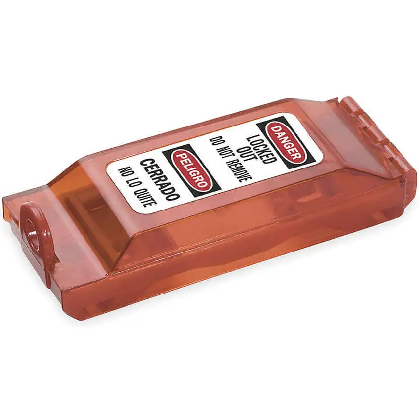 MASTER LOCK  496B Wandschalterverriegelung Rot 5/16 Zoll Durchmesser