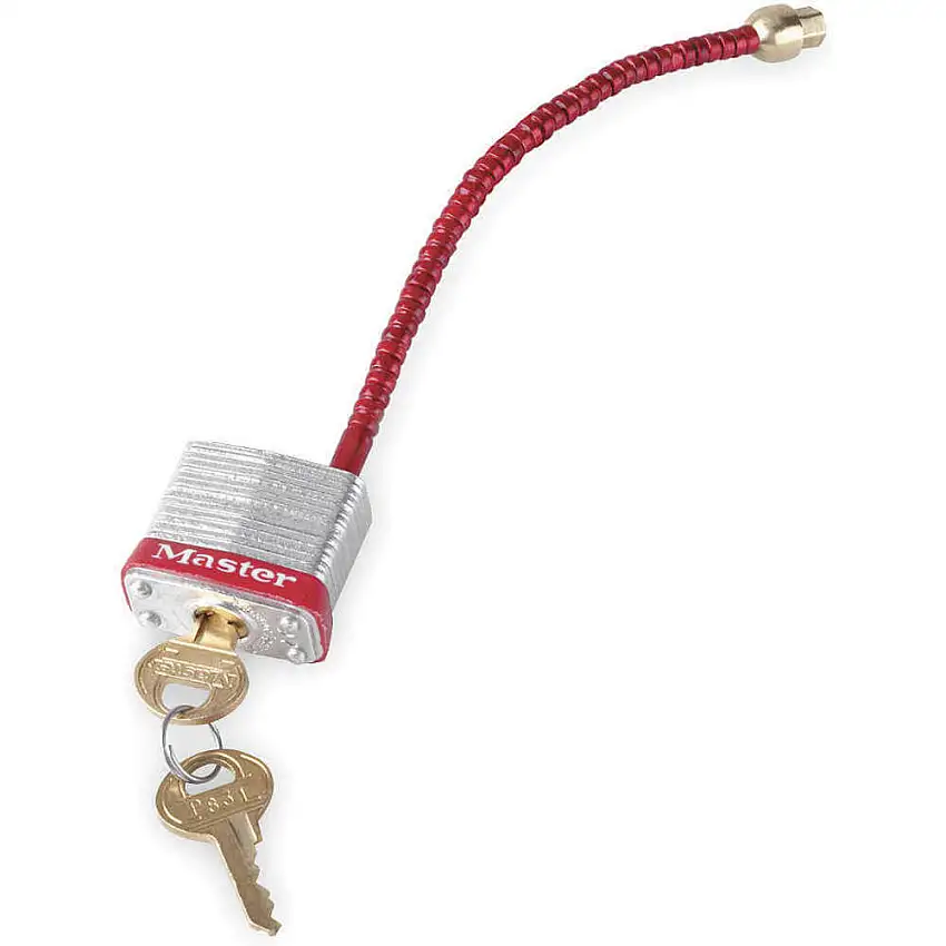 MASTER LOCK  Vorhängeschloss für Leistungsschalter 7C5RED