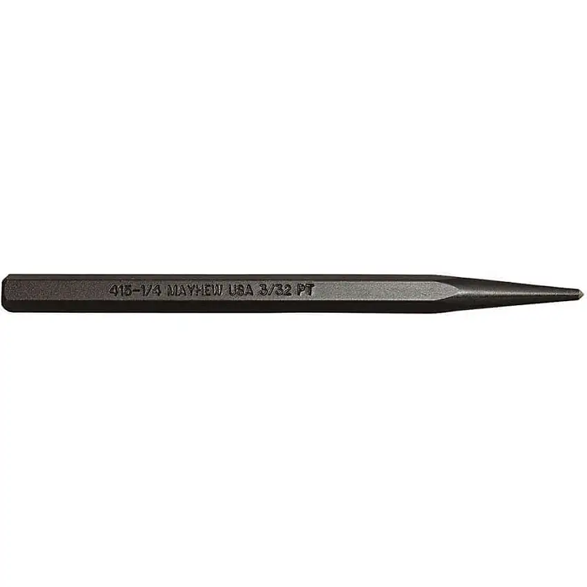 MAYHEW TOOLS  24000 Körner 4 Zoll Länge Stahl Schwarzoxid