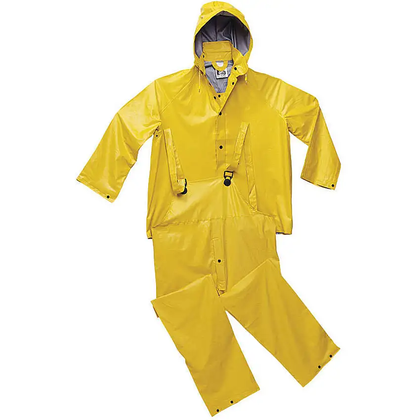 MCR SAFETY  800H Kapuze mit Kordelzug, Polypropylen-beschichtetes Nylon, Gelb