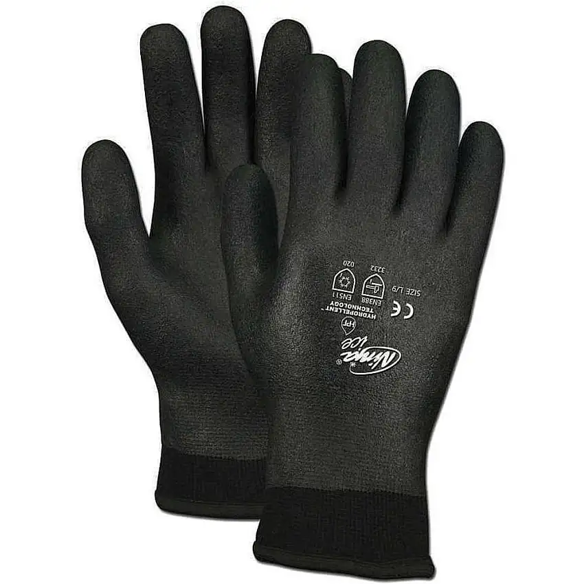 MCR SAFETY  N9690FCL Beschichtete Handschuhe Schwarz L Pr