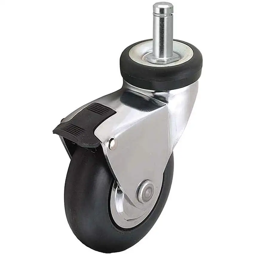 MEDCASTER CN02NRP100TLGR01G Lenkrolle mit Bremse, 2 Zoll, 75 lb