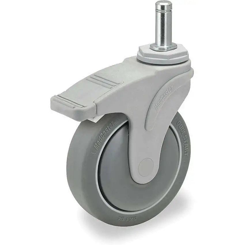 MEDCASTER NG05QDP125TLGR09G Lenkrolle mit Totalverriegelung, 5 Zoll, 325 lb