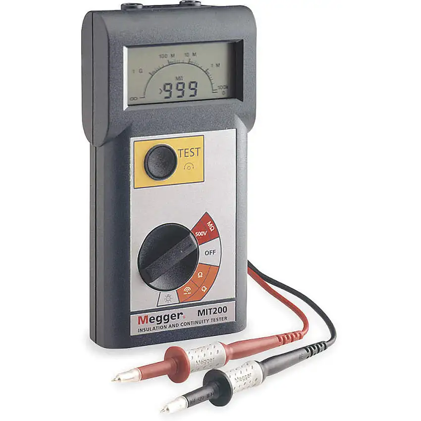 MEGGER Batteriebetriebenes Megohmmeter MIT200, 500 VDC