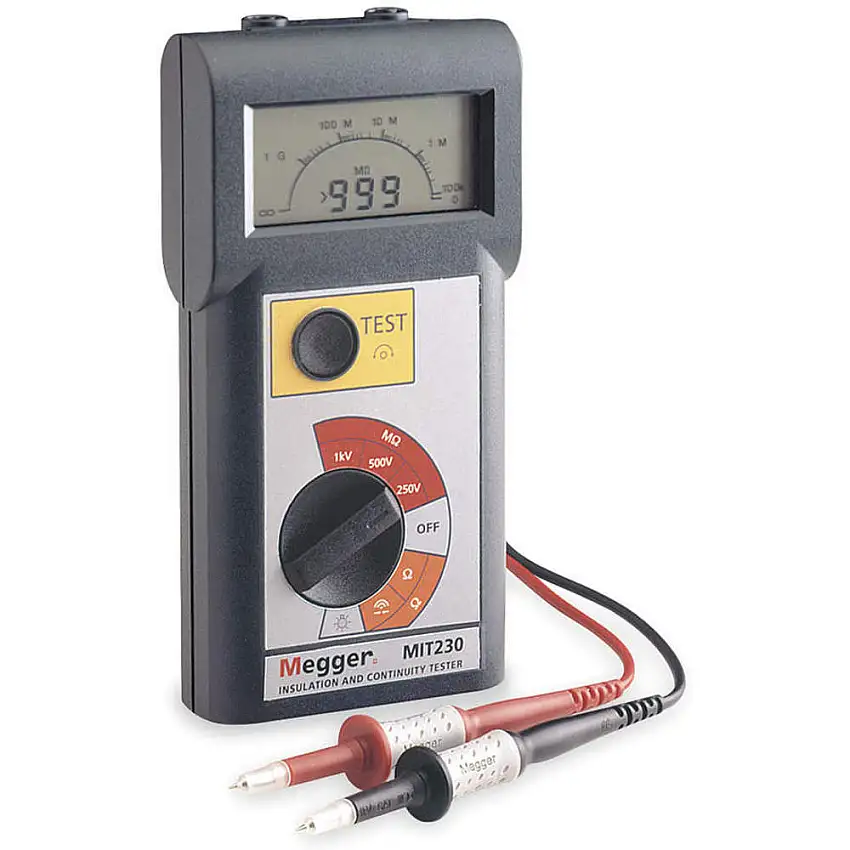 MEGGER MIT230 Megohmmeter, 250/1000 VDC, digitales LCD