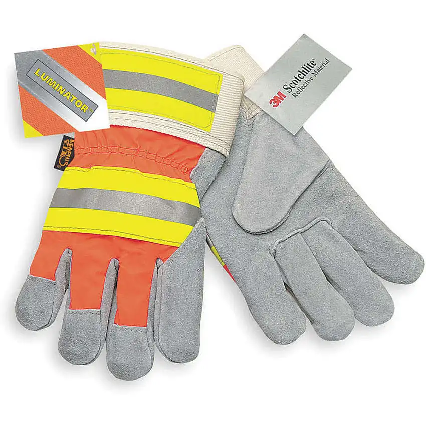 MCR SAFETY  1440L Lederhandschuh L Grau Pr