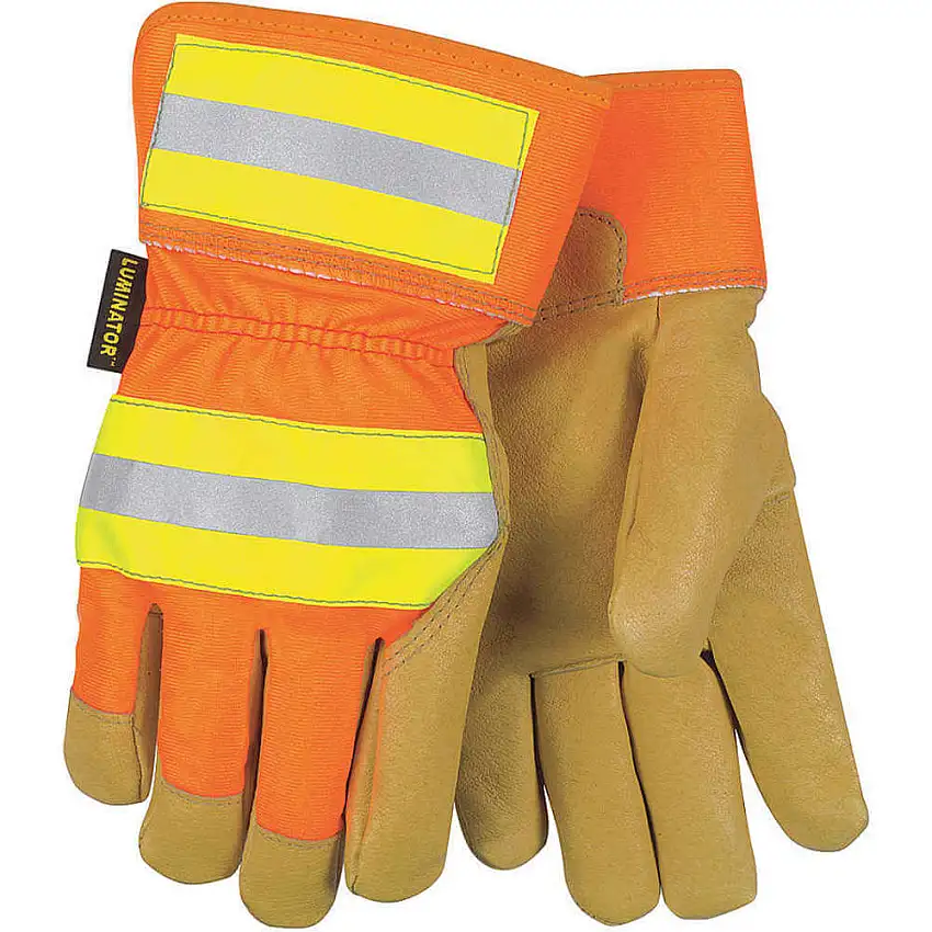 MCR SAFETY 19261L Lederhandschuhe mit Handfläche, Schweinsleder, L, Pr