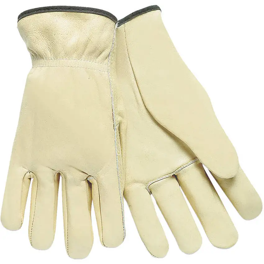 MCR SAFETY  3201L Fahrerhandschuhe Rindnarbenleder Creme L Pr