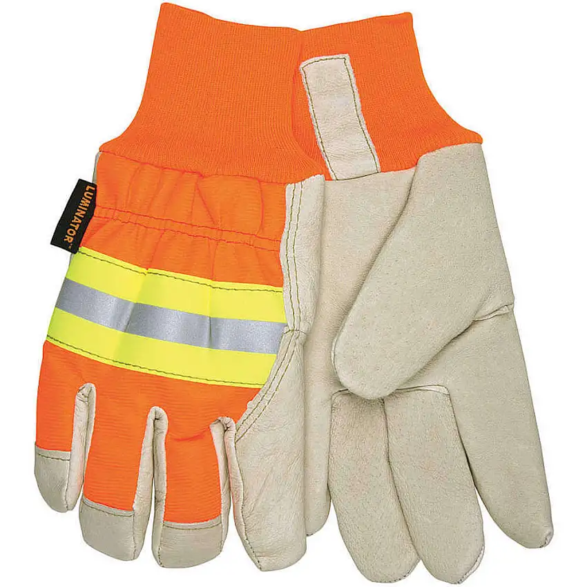 MCR SAFETY  3440L Lederhandschuhe mit Handfläche, Schweinsleder, L, Pr