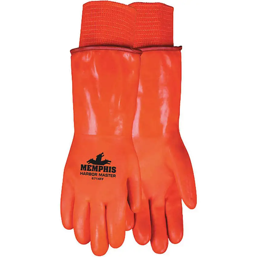 MCR SAFETY  6714FF Kälteschutzhandschuhe L Hi Visibility Orange Pr