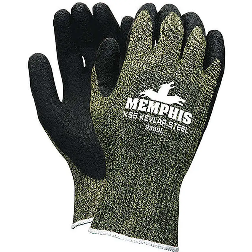 MCR SAFETY  9389L Schnittfeste Handschuhe Grau/Schwarz L Pr