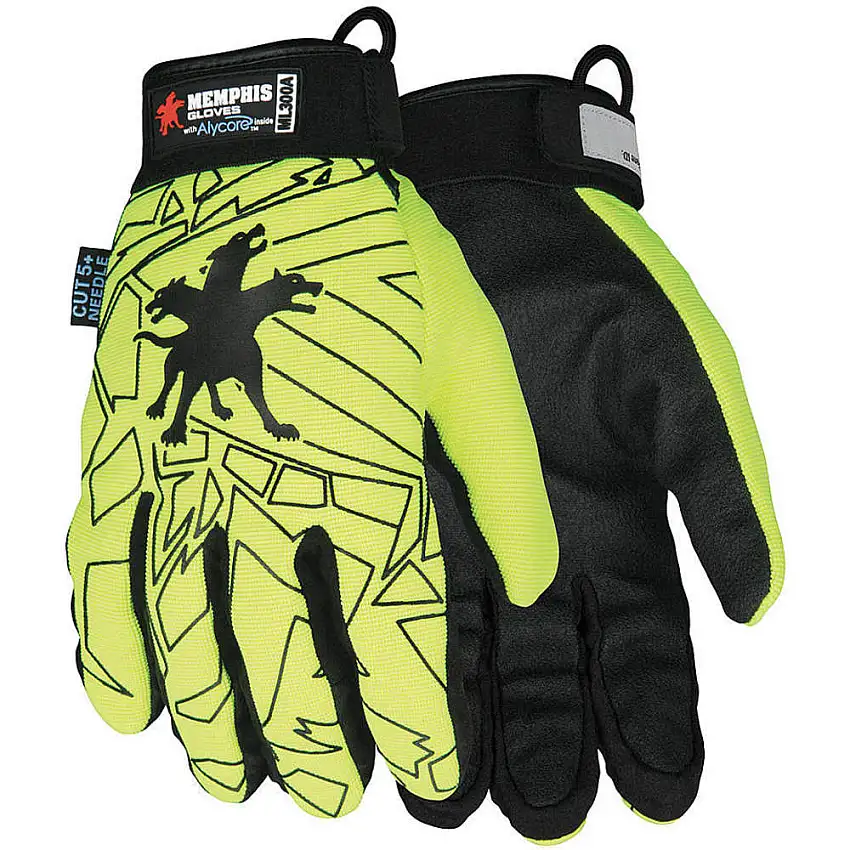MEMPHIS GLOVE  ML300AM Schnittfeste Handschuhe Schwarz M Pr