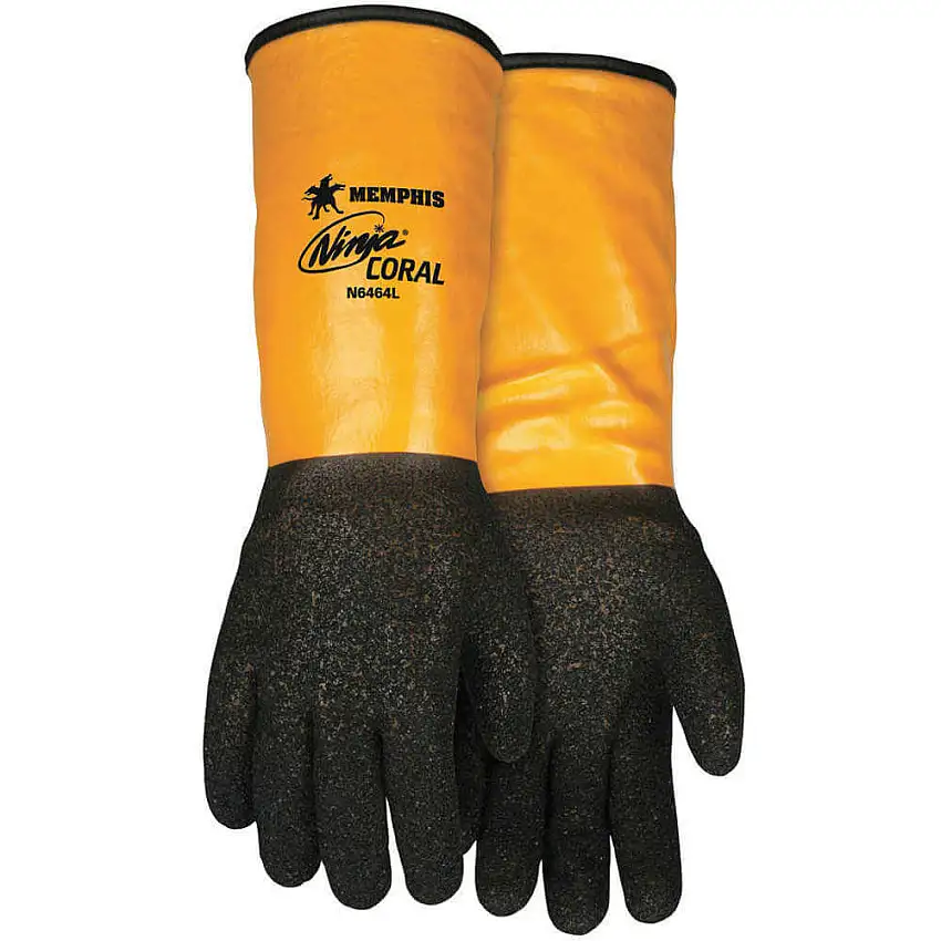 MEMPHIS GLOVE  N6464L Schnittfeste Handschuhe Gelb/Schwarz L Pr