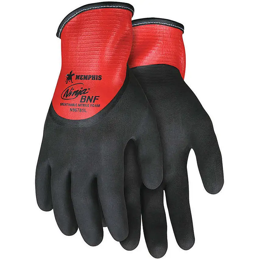 MCR SAFETY  N96785L Beschichtete Handschuhe Nitrilschaum 10 L PR