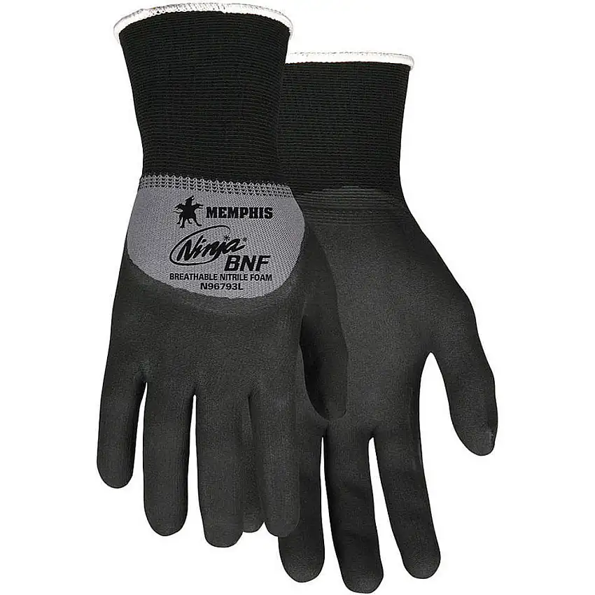MEMPHIS GLOVE  N96793L Beschichtete Handschuhe Grau/Schwarz L Pr