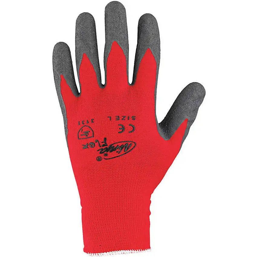 MCR SAFETY  N9680M Beschichtete Handschuhe M Grau/Rot Pr