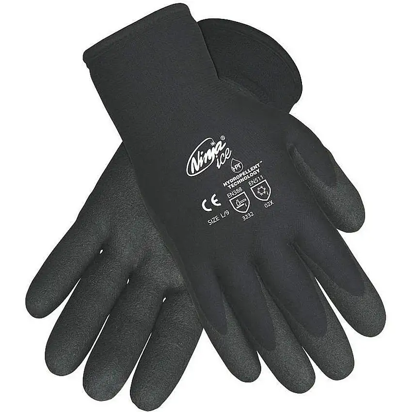 MCR SAFETY N9690L Beschichtete Handschuhe L Schwarz Pr