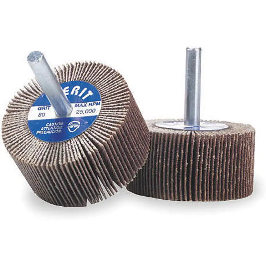 MERIT 08834131831 Fächerschleifscheibe Ao 3/4 x 3/4 x 1/8 Zoll Schaft 80g