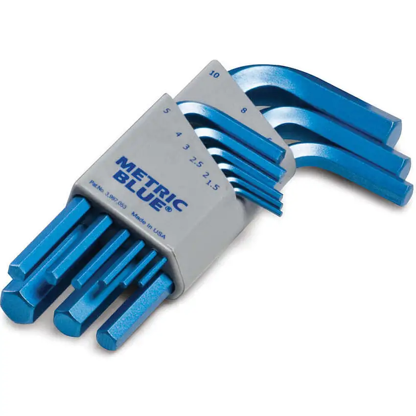 METRIC BLUE  UST195587 Sechskantschlüsselsatz 1.5 - 10 mm L-förmig kurz