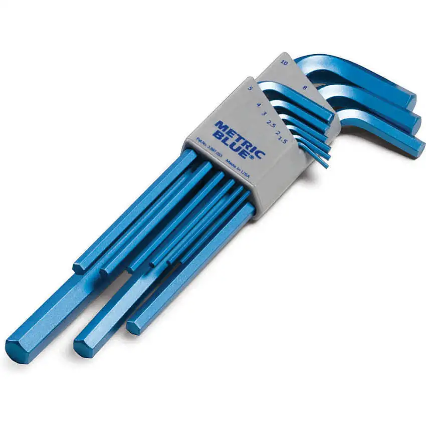 METRIC BLUE UST195588 Sechskantschlüsselsatz 1.5 - 10 mm L-förmig lang