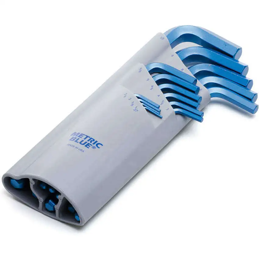 METRIC BLUE  UST274686 Sechskantschlüsselsatz 1.27–10 mm, L-förmiges Kugelende