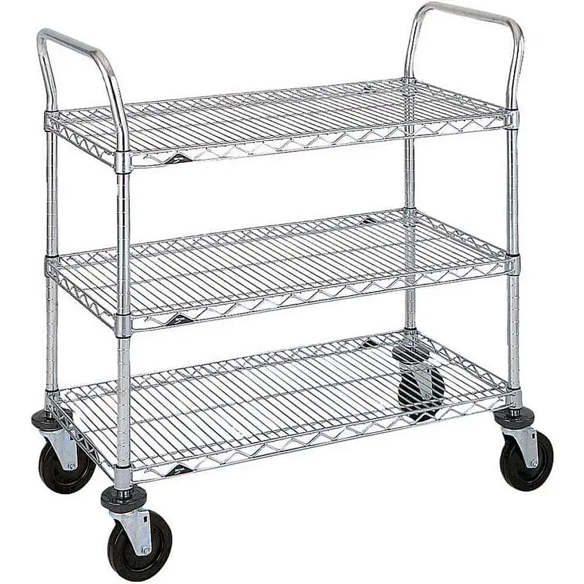 METRO  2SPN56ABR Drahtregalwagen, 2 Regale, 39 x 60 x 24