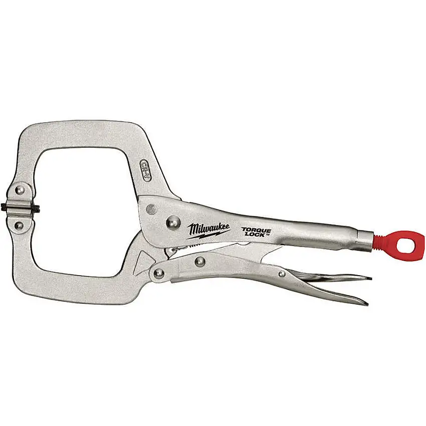 MILWAUKEE  48-22-3521 C-Klemme mit Verriegelung, 11 Zoll, verchromt, 1 Stück