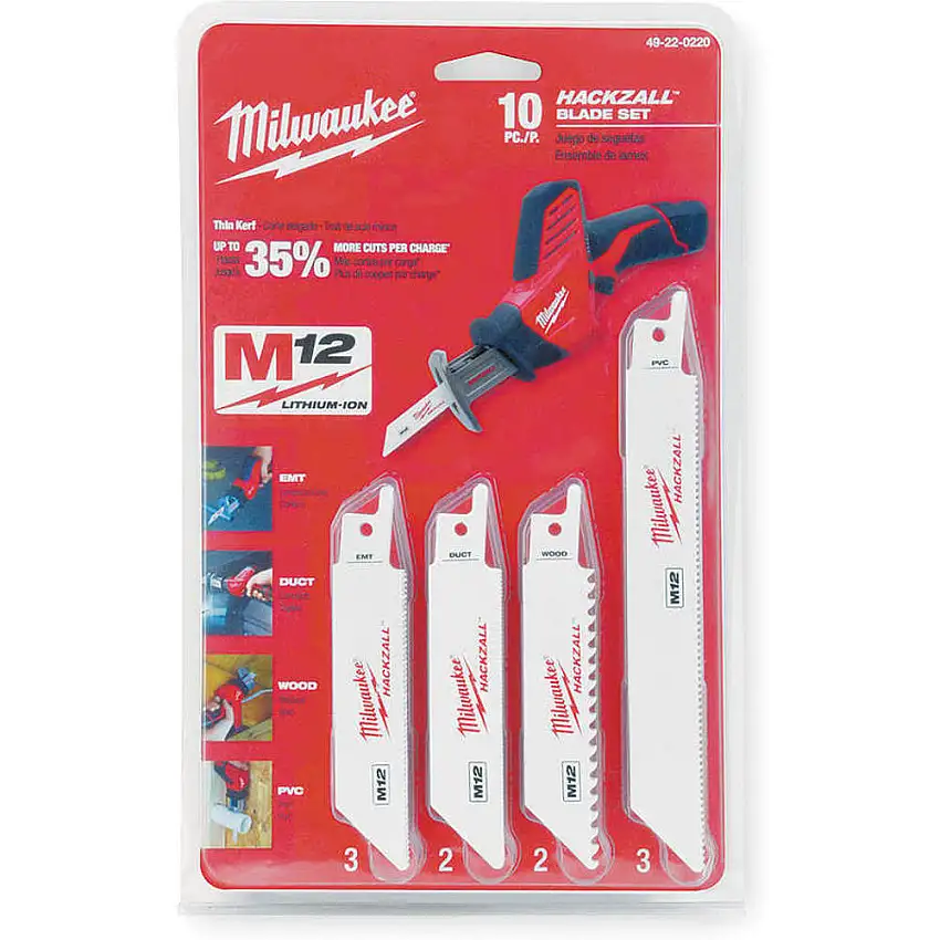 MILWAUKEE  49-22-0220 Hackzall(tm) Klinge 3/4 Zoll Breite 4 6 Zoll Länge