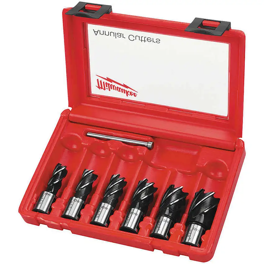 MILWAUKEE  49-22-8400 Ringschneider-Set, 6 Schneider, 1 Bit, 7-teilig