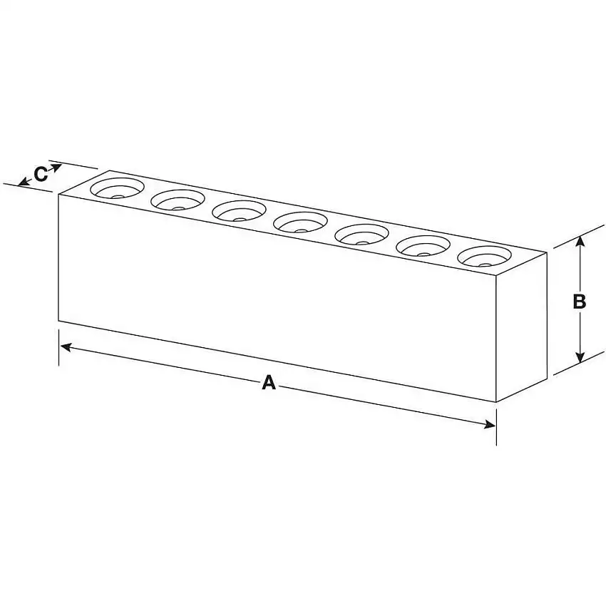 MITEE-BITE PRODUCTS INC  33166 Stahl-Schraubstockbackensatz ohne Befestigungsloch 6 Zoll