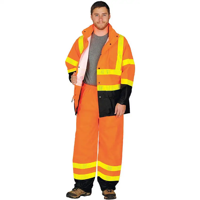 ML KISHIGO  RW101-4X-5X Regenanzug Klasse 3 Orange 4xl/5xl
