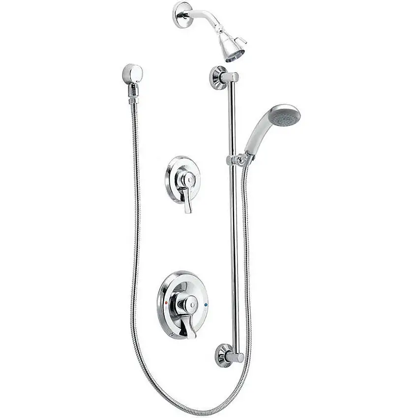 MOEN 8342 Duschgarnitur-Set, Hebel, Chrom