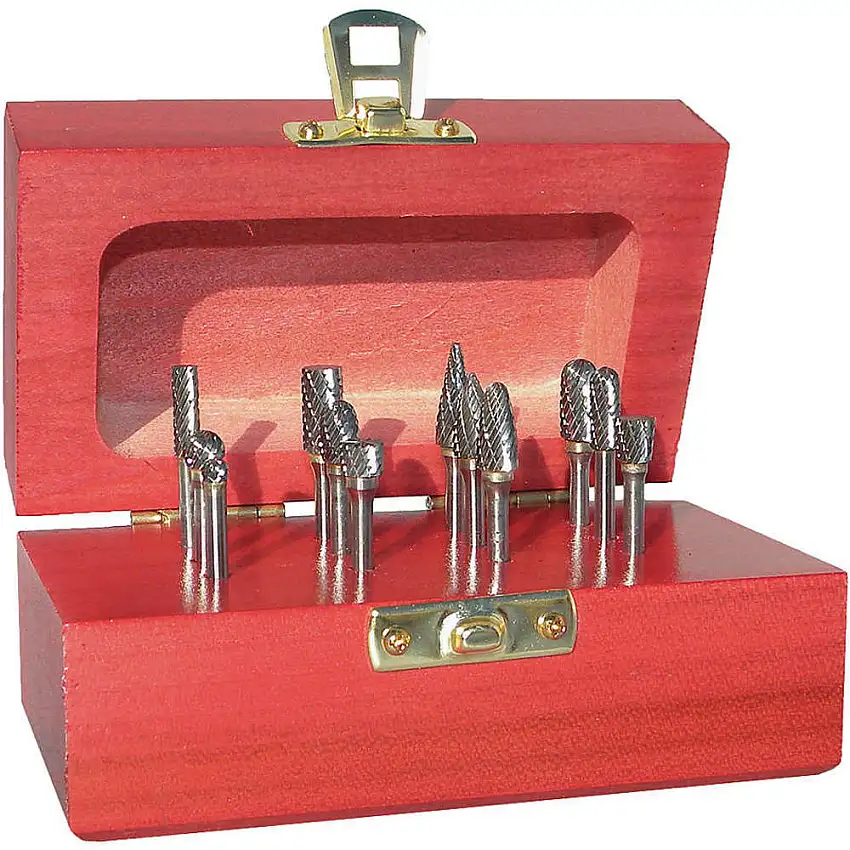 MONSTER  310-110014 Hartmetall-Bohrersatz, Einzelschnitt, 1/4 Zoll, 9-teilig