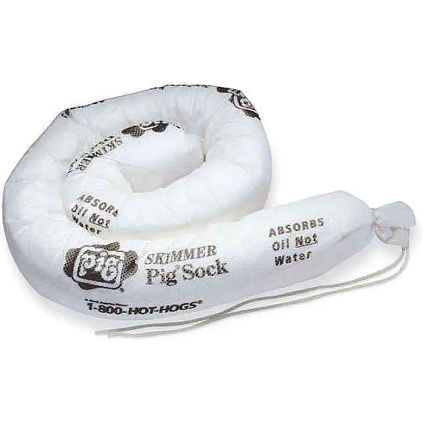 NEW PIG  104PS Absorptionsstrumpf Weiß 10 Gallonen