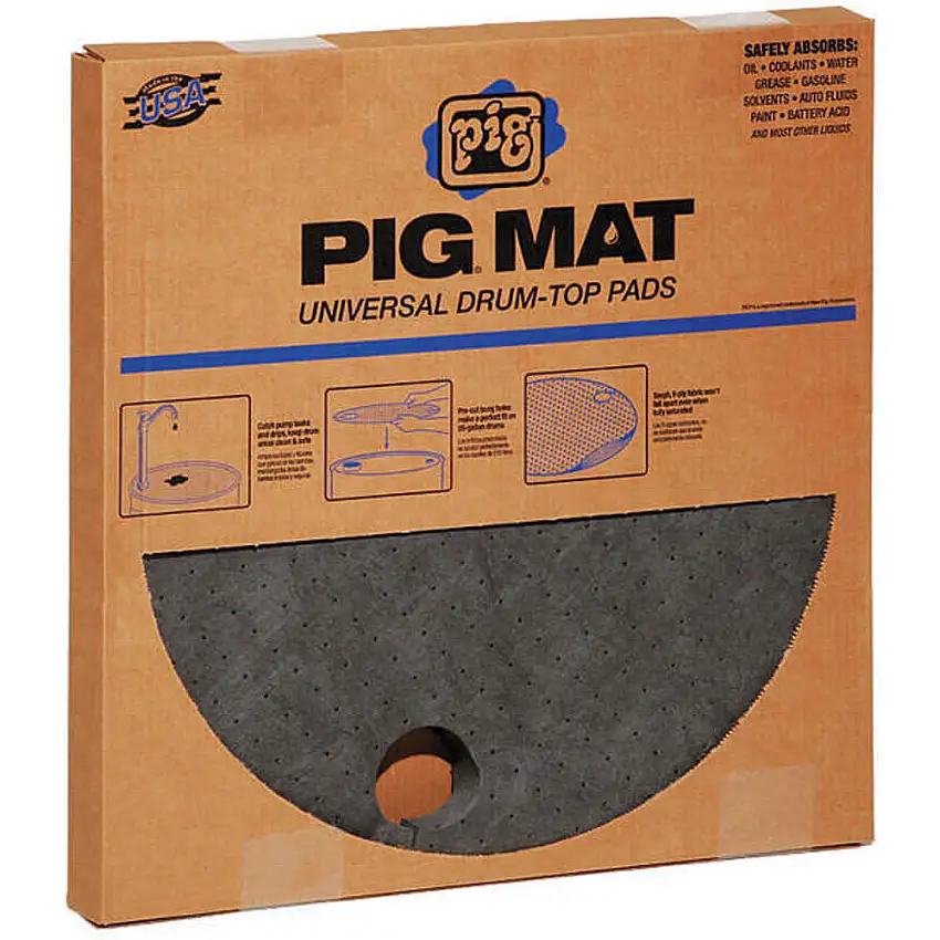 NEW PIG  25103 Absorptionsmatte für Fassdeckel, 3 Gallonen