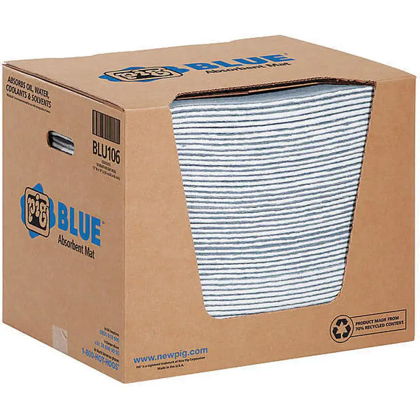 NEW PIG  BLU106 Pig Blue Absorptionsmatte, 17 Gallonen