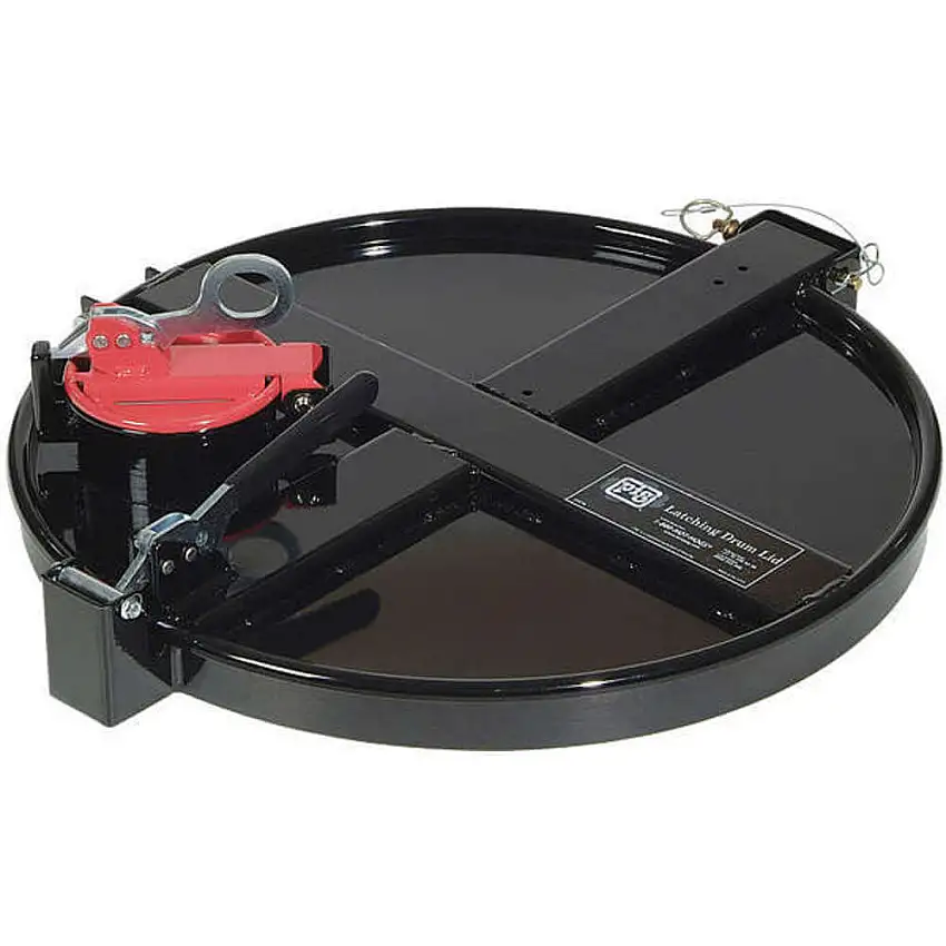NEW PIG  DRM1033-BK Vapor-Control Fassdeckel mit Verriegelung, Schwarz