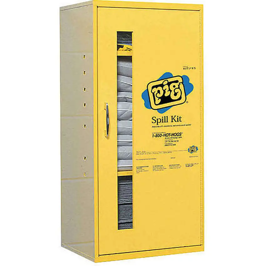 NEW PIG  KIT215 Schrank für Notfallsets, 12 Gallonen.
