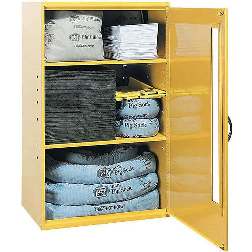 NEW PIG  KIT228 Schrank für Notfallsets, 17 Gallonen.