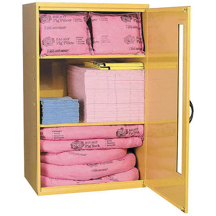 NEW PIG  KIT328 Schrank für Notfallsets, 18 Gallonen.