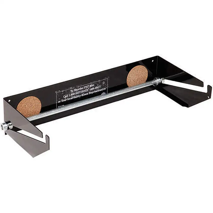 NEW PIG  MAT292 Mattenrollenspender zur Wandmontage, Schwarz