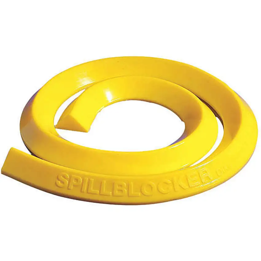 NEW PIG  PLR204-BK SpillBlocker Barrier Deich Schwarz 4 Zoll