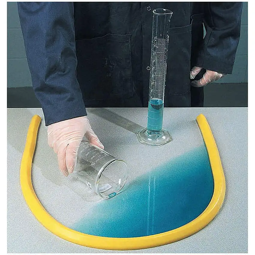 NEW PIG  PLR229 Spillblocker Tischplatte Deich Gelb 1 Zoll
