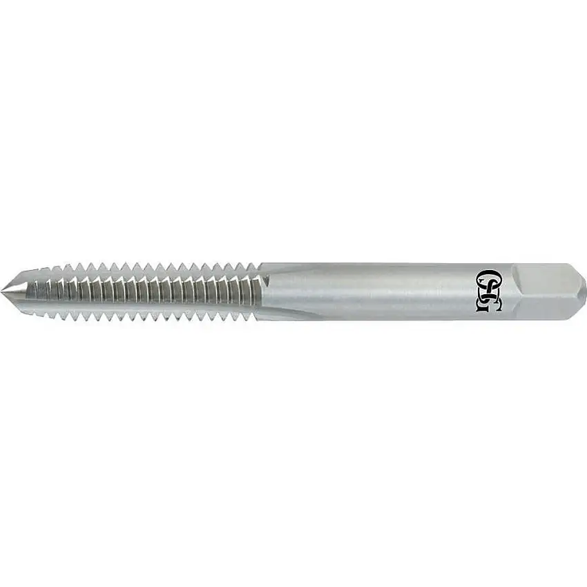 OSG  1008100 Gewindebohrer mit gerader Nut, Gewindegröße #6-32, 1/2 Zoll Gewindelänge, blank, H1, Grundschnitt