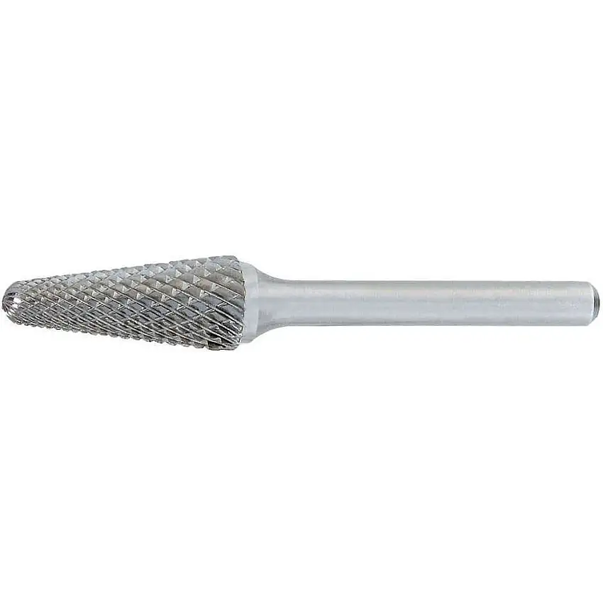 OSG  Kegelfräser 807-2500, Kugelkegel, SL-1, Doppelschnitt, 1/4 x 5/8 Zoll Kopf, 1/4 Zoll Schaft