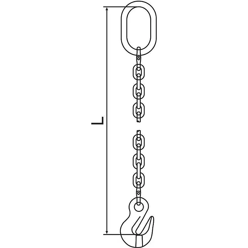 PEWAG  10G120SOG/10 Kettenschlinge G120 Sog Legierter Stahl 10 Fuß Länge